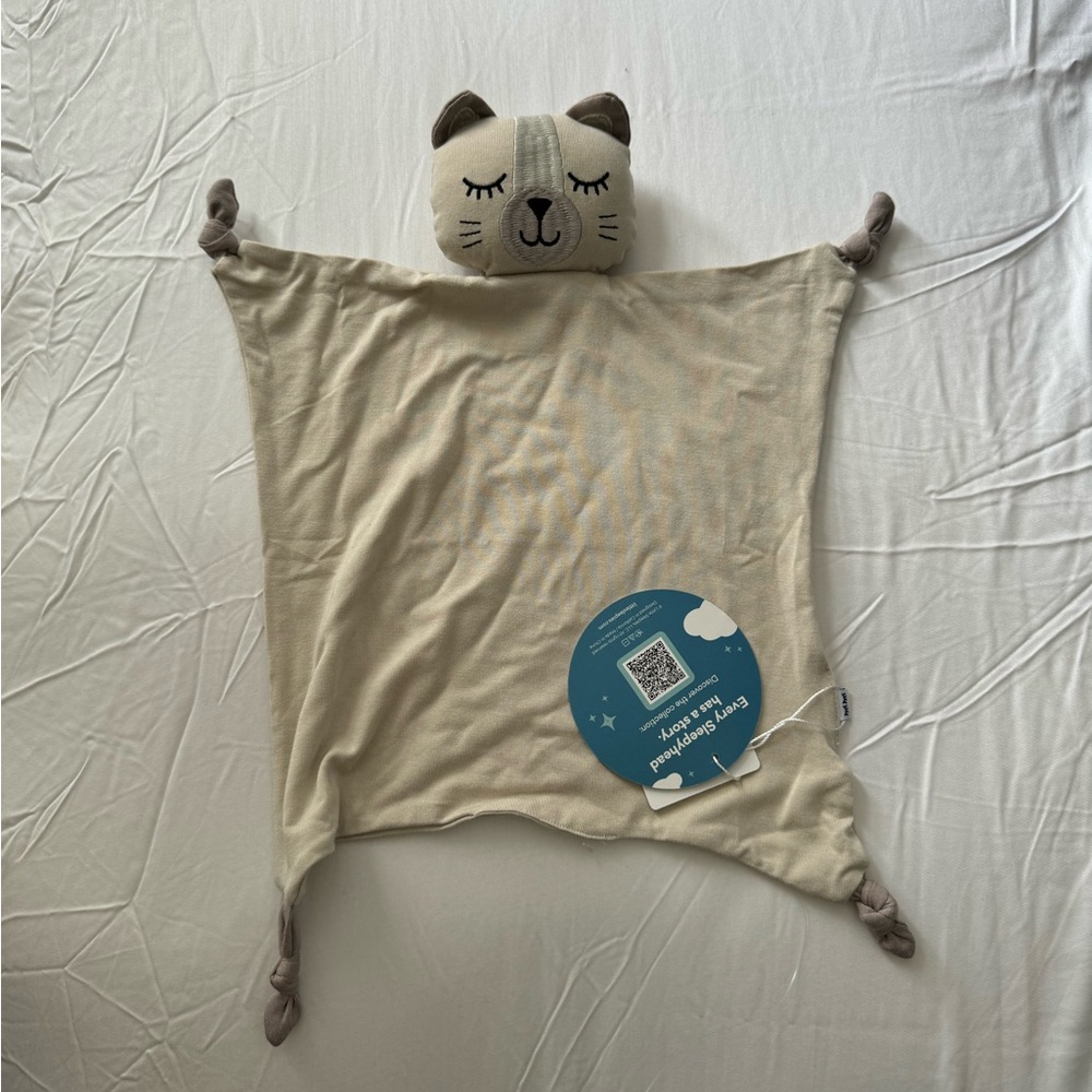 Little Sleepies lovey. Clementine the cat.